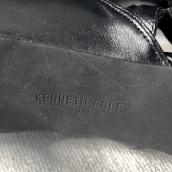 Kenneth Cole Black Caged Stiletto Heels Size 9.5 - Picture 11 of 12